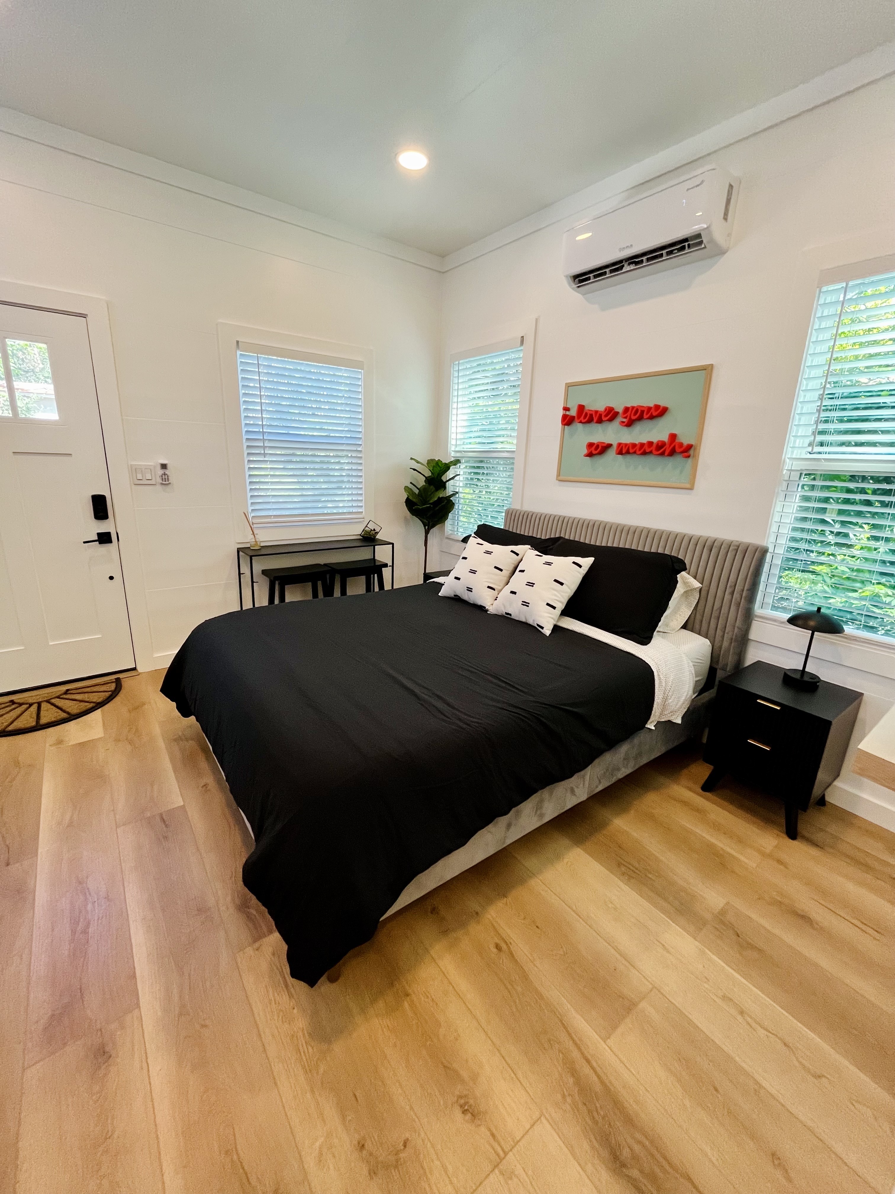 Bedroom in modular home