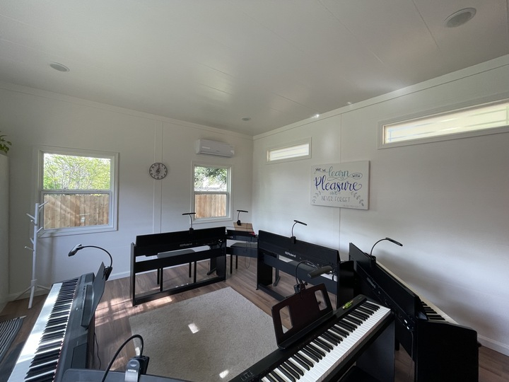 Piano Studio in Modular Home