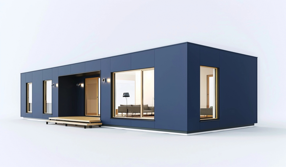 Rendering of 1200 sqft modular home