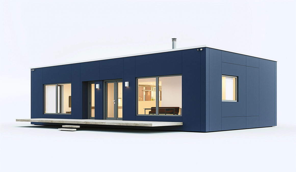 Rendering of 1000 sqft modular home