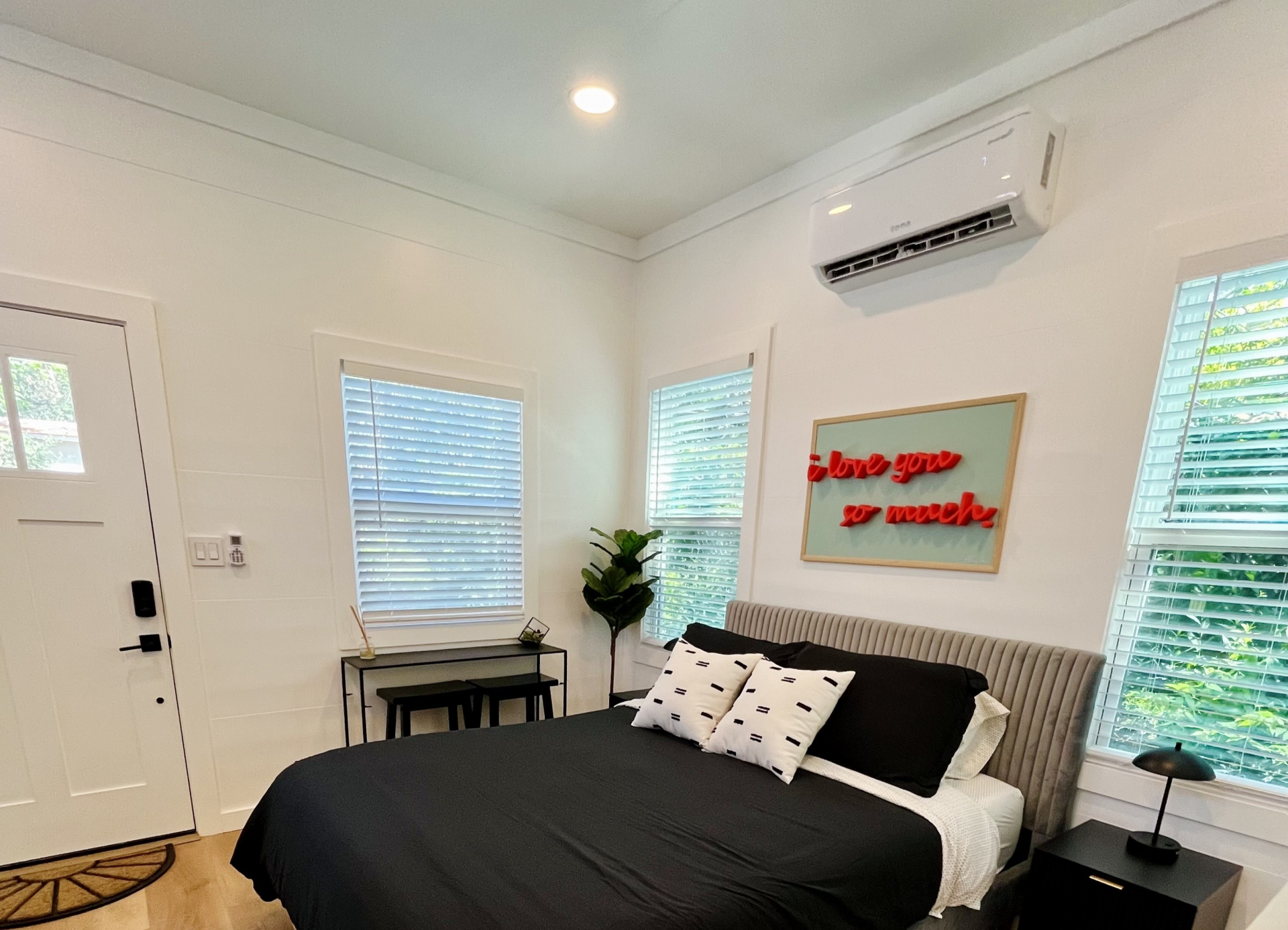 Bedroom in modular home